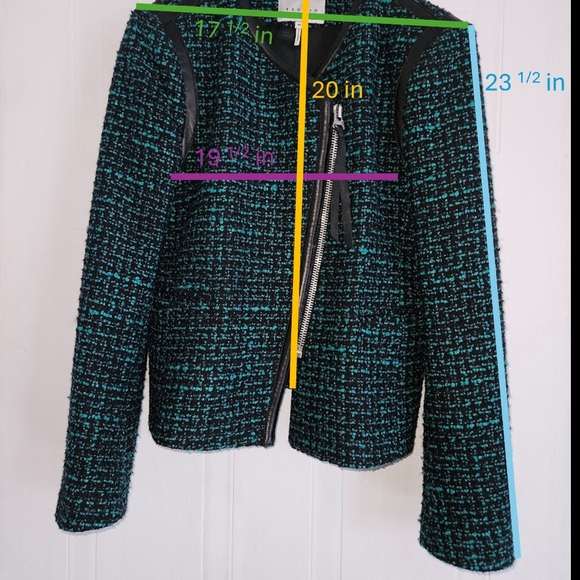 Sandro green tweed jacket - Picture 4 of 8